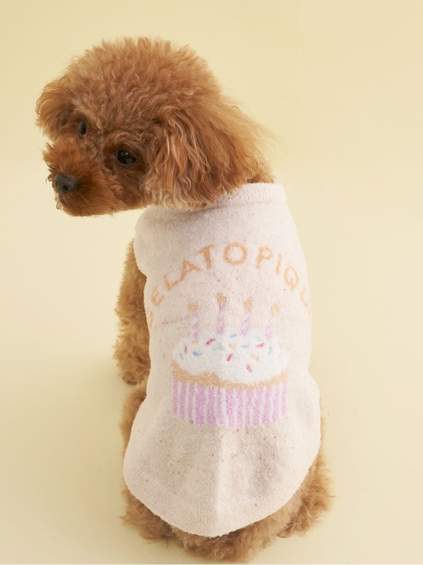 gelato pique（ジェラートピケ）【CAT&DOG】【販路限定商品】スムーズィーカップケーキジャガードプルオーバー｜全3色