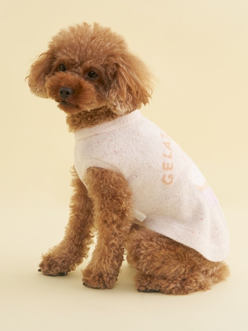 gelato pique（ジェラートピケ）【CAT&DOG】【販路限定商品】スムーズィーカップケーキジャガードプルオーバー｜全3色
