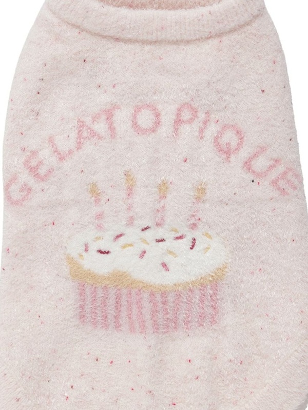 gelato pique（ジェラートピケ）【CAT&DOG】【販路限定商品】スムーズィーカップケーキジャガードプルオーバー｜全3色