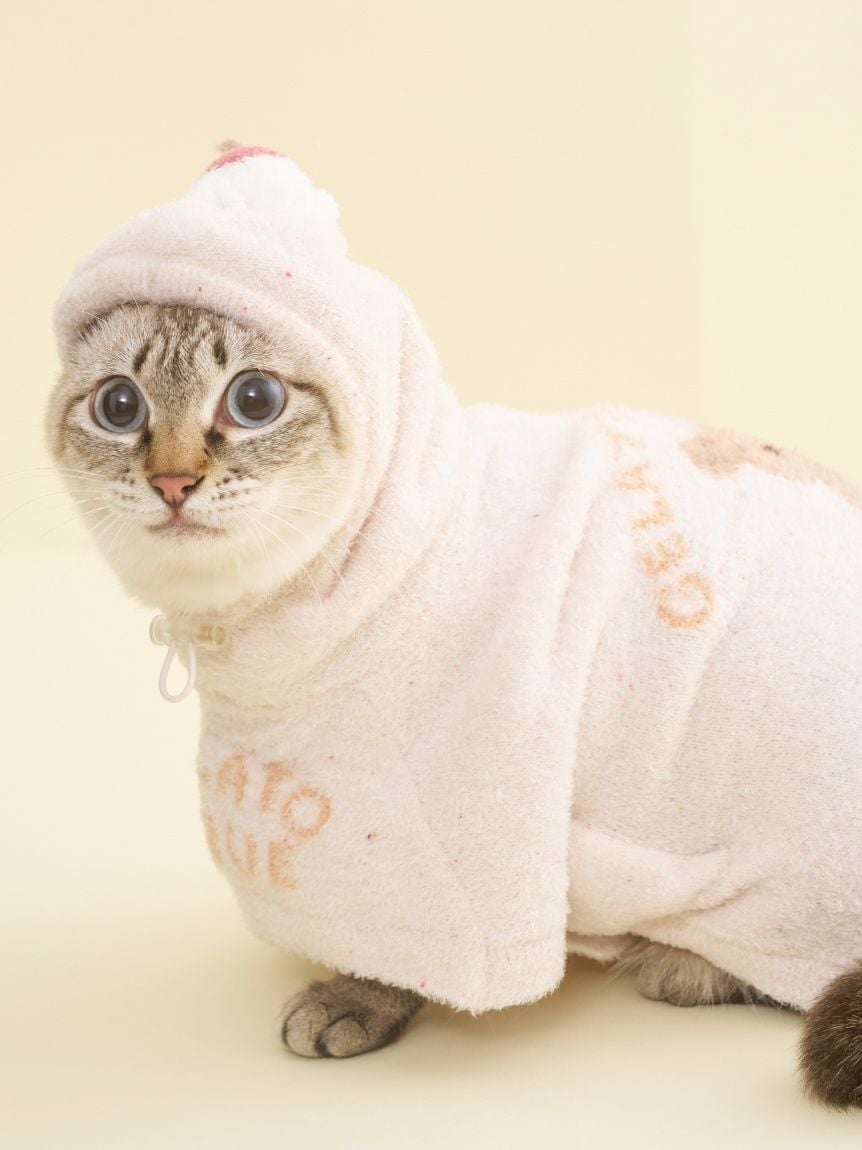 gelato pique（ジェラートピケ）【CAT&DOG】【販路限定商品】【BIRTHDAY】スムーズィーケープ｜全3色