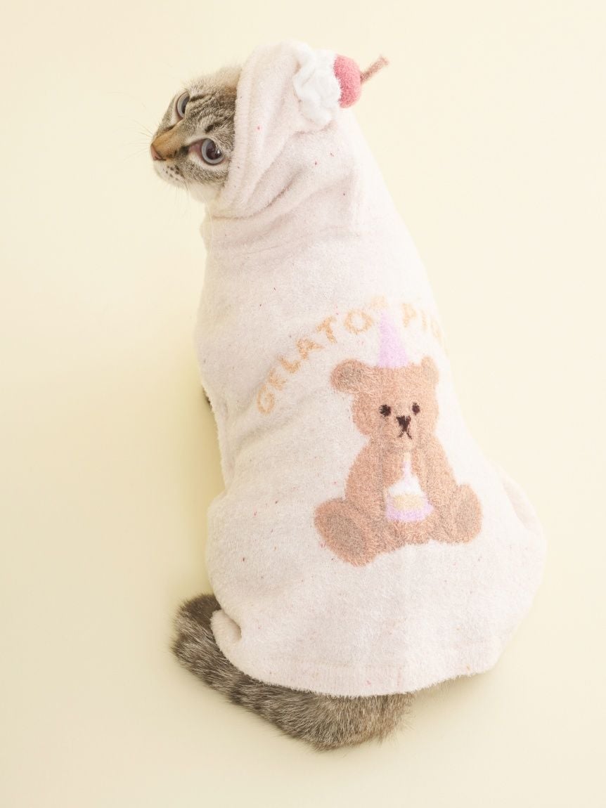 gelato pique（ジェラートピケ）【CAT&DOG】【販路限定商品】【BIRTHDAY】スムーズィーケープ｜全3色