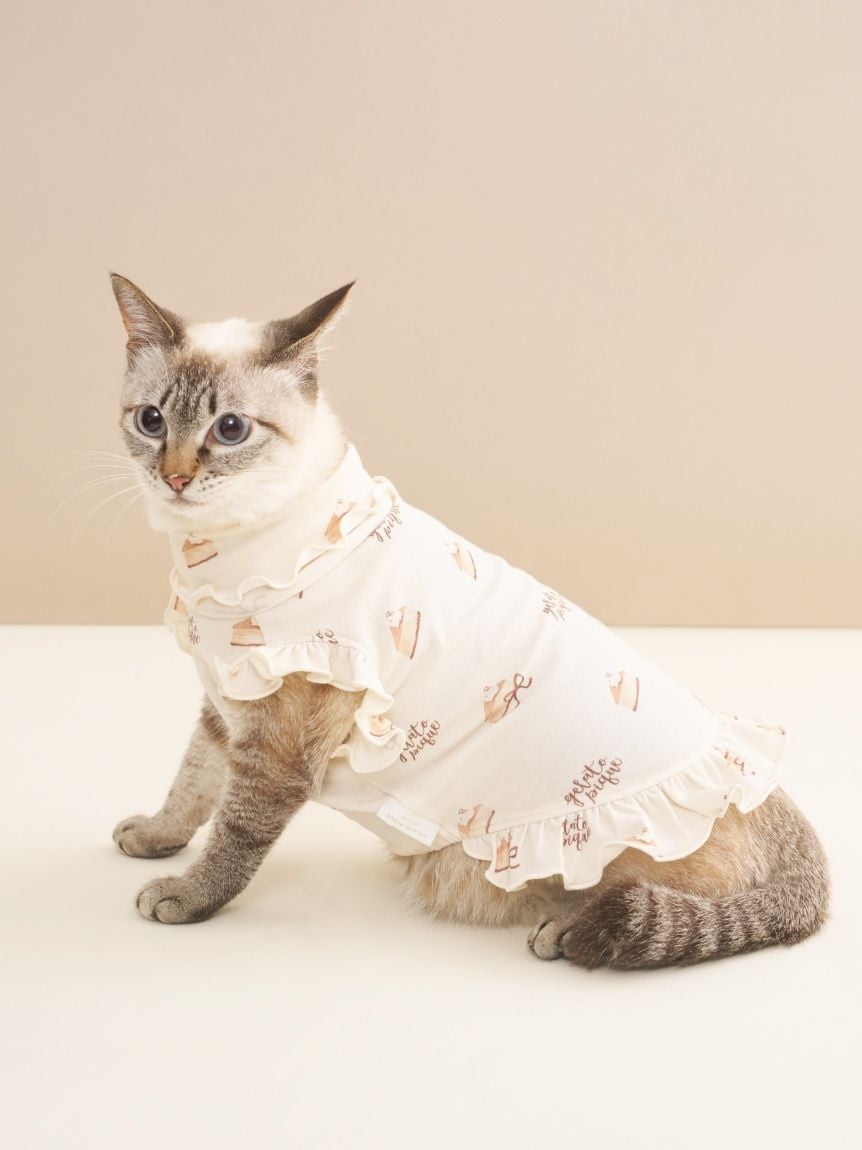 gelato pique（ジェラートピケ）【CAT&DOG】【販路限定商品】オータムケーキ柄プルオーバー｜全3色