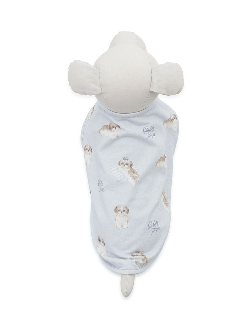 gelato pique（ジェラートピケ）【CAT&DOG】【販路限定商品】シーズー柄プルオーバー ｜全2色