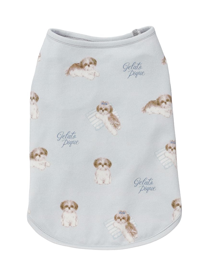 gelato pique（ジェラートピケ）【CAT&DOG】【販路限定商品】シーズー柄プルオーバー ｜全2色