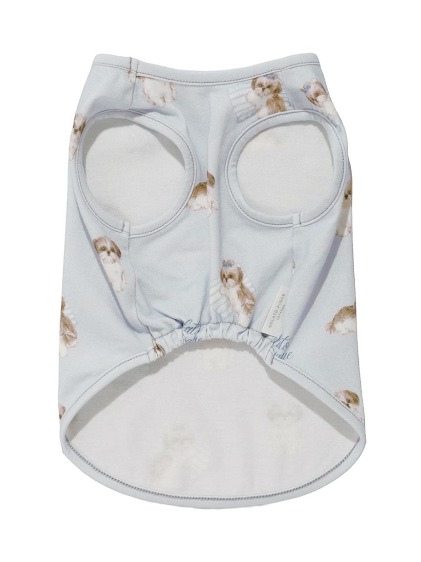 gelato pique（ジェラートピケ）【CAT&DOG】【販路限定商品】シーズー柄プルオーバー ｜全2色