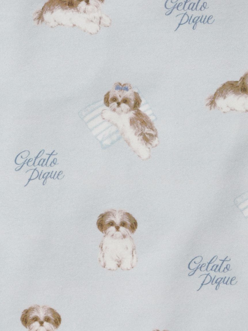 gelato pique（ジェラートピケ）【CAT&DOG】【販路限定商品】シーズー柄プルオーバー ｜全2色