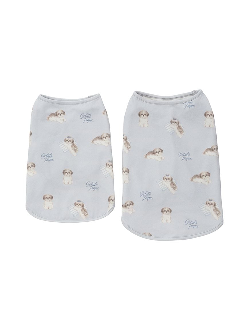 gelato pique（ジェラートピケ）【CAT&DOG】【販路限定商品】シーズー柄プルオーバー ｜全2色