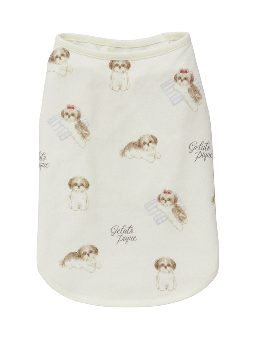 gelato pique（ジェラートピケ）【CAT&DOG】【販路限定商品】シーズー柄プルオーバー ｜全2色