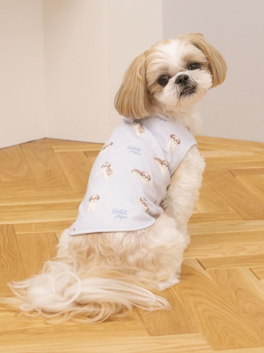 gelato pique（ジェラートピケ）【CAT&DOG】【販路限定商品】シーズー柄プルオーバー ｜全2色