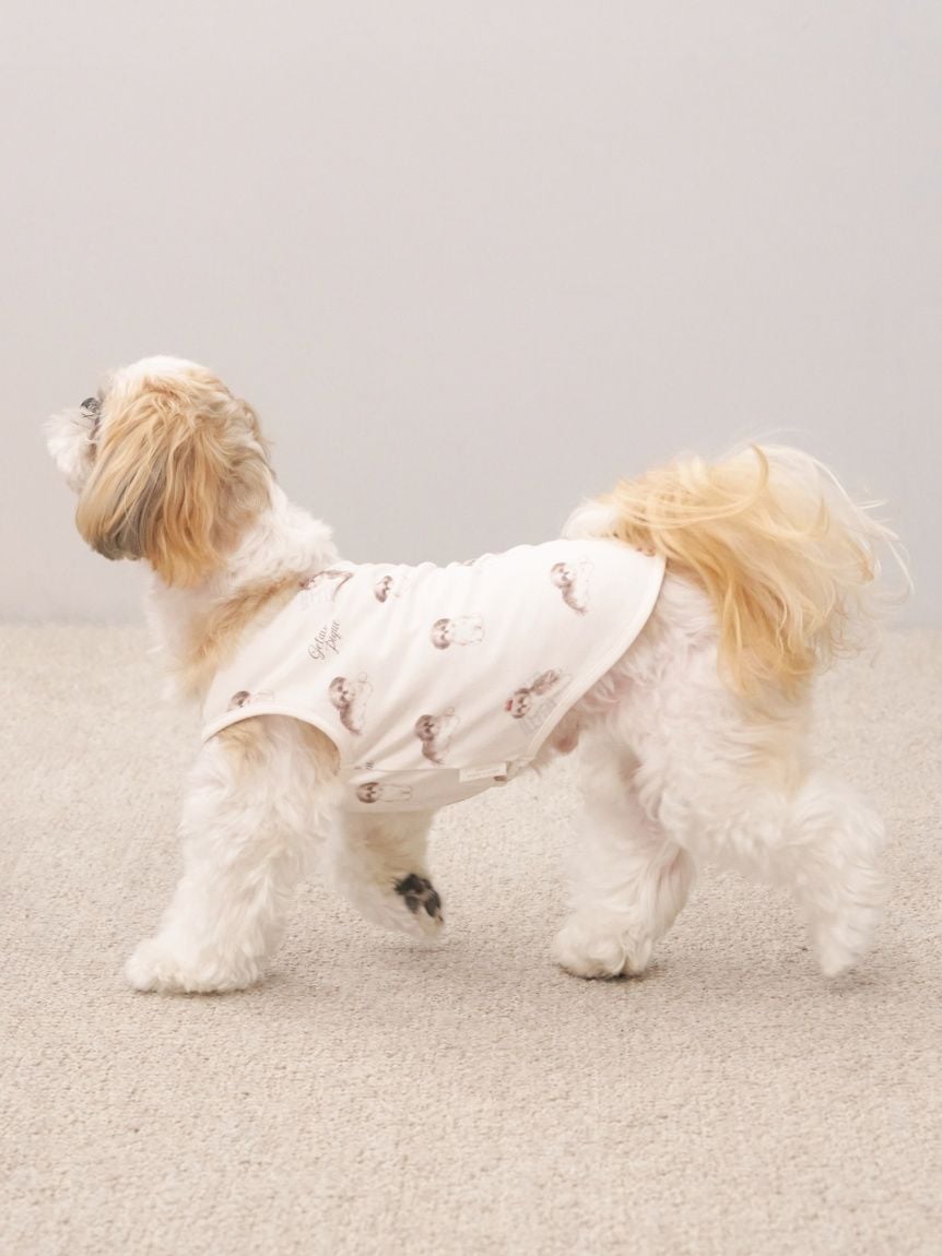 gelato pique（ジェラートピケ）【CAT&DOG】【販路限定商品】シーズー柄プルオーバー ｜全2色