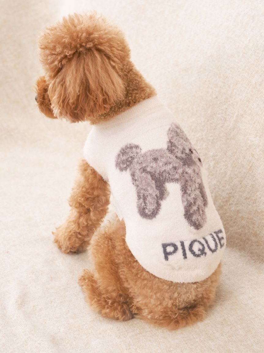 gelato pique（ジェラートピケ）【CAT&DOG】【販路限定商品】スムーズィートイプードル柄JQDプルオーバー｜全4色