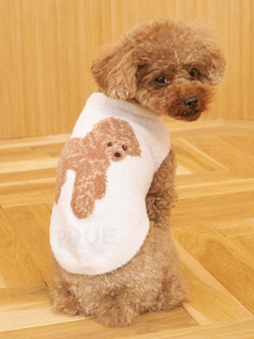 gelato pique（ジェラートピケ）【CAT&DOG】【販路限定商品】スムーズィートイプードル柄JQDプルオーバー｜全4色