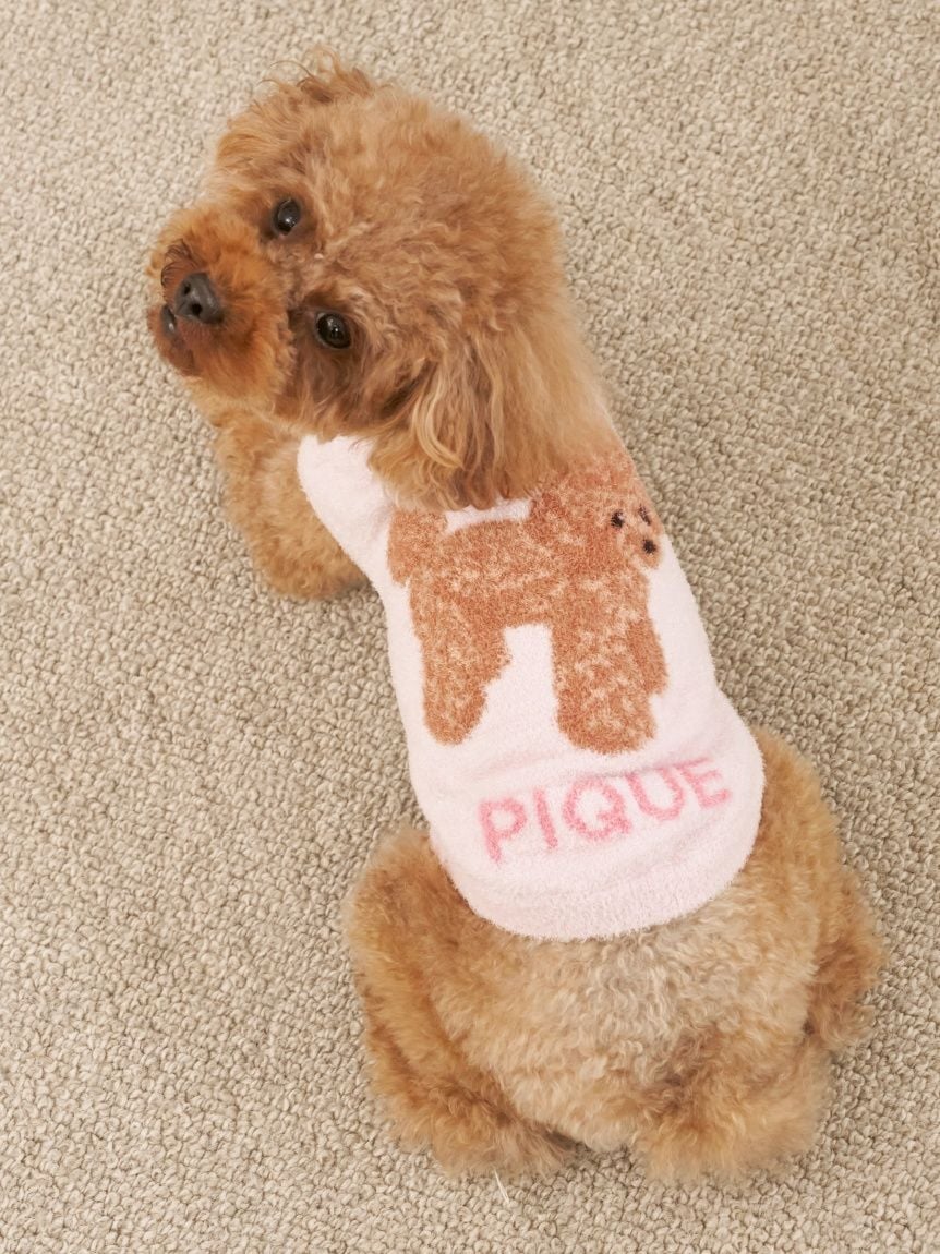 gelato pique（ジェラートピケ）【CAT&DOG】【販路限定商品】スムーズィートイプードル柄JQDプルオーバー｜全4色