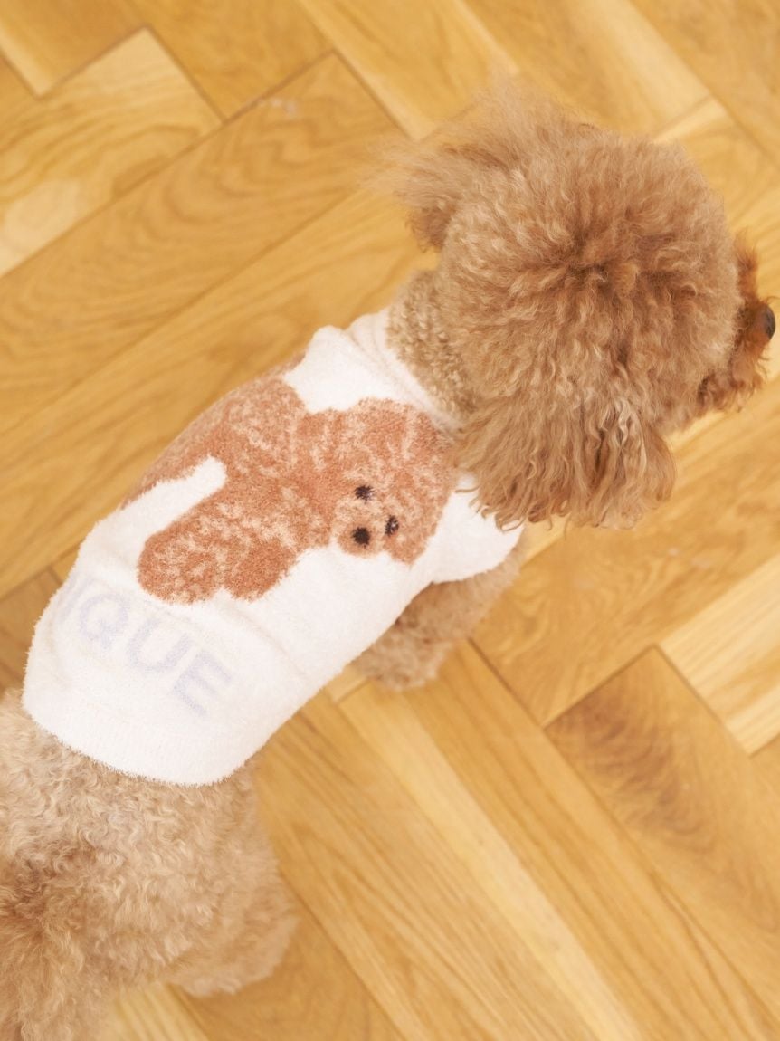 gelato pique（ジェラートピケ）【CAT&DOG】【販路限定商品】スムーズィートイプードル柄JQDプルオーバー｜全4色