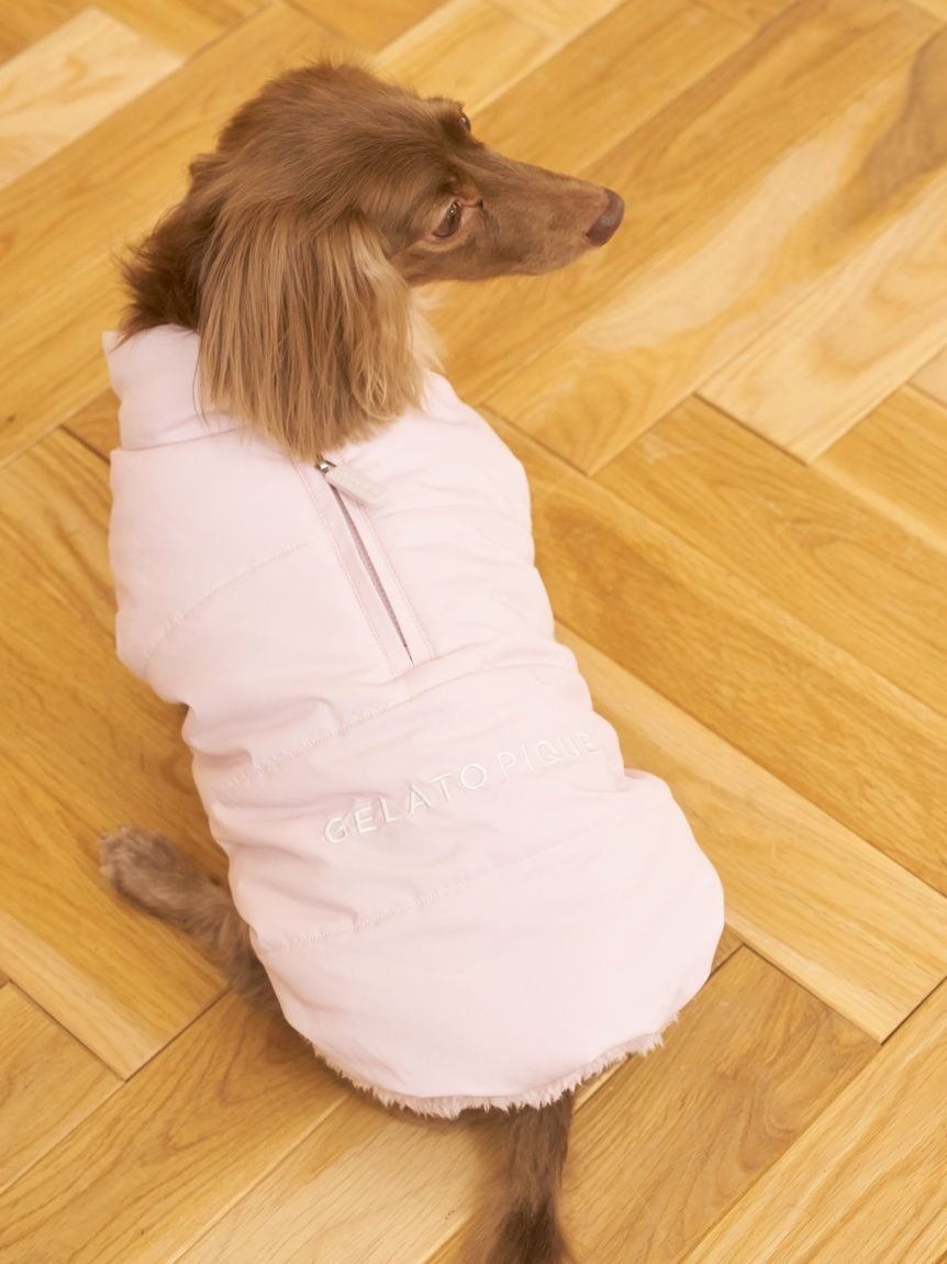 gelato pique（ジェラートピケ）【CAT&DOG】【販路限定商品】中綿ベスト｜全3色