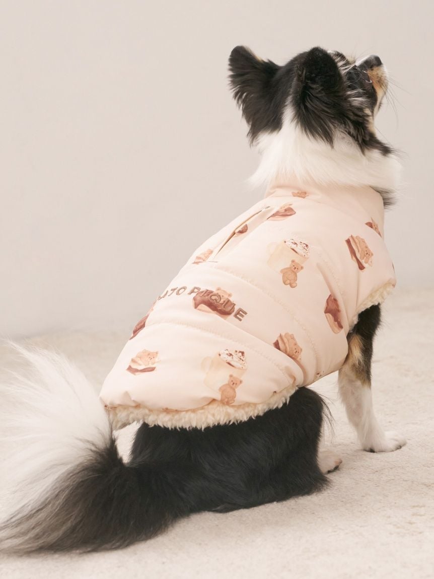 gelato pique（ジェラートピケ）【CAT&DOG】【販路限定商品】中綿ベスト｜全3色