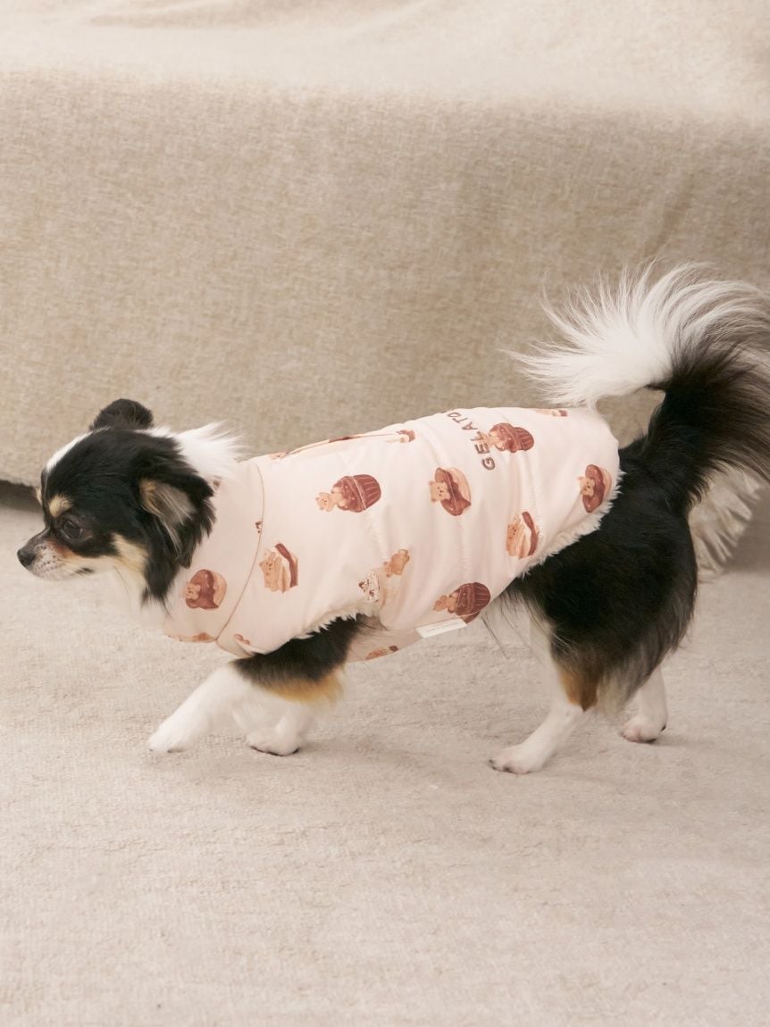 gelato pique（ジェラートピケ）【CAT&DOG】【販路限定商品】中綿ベスト｜全3色