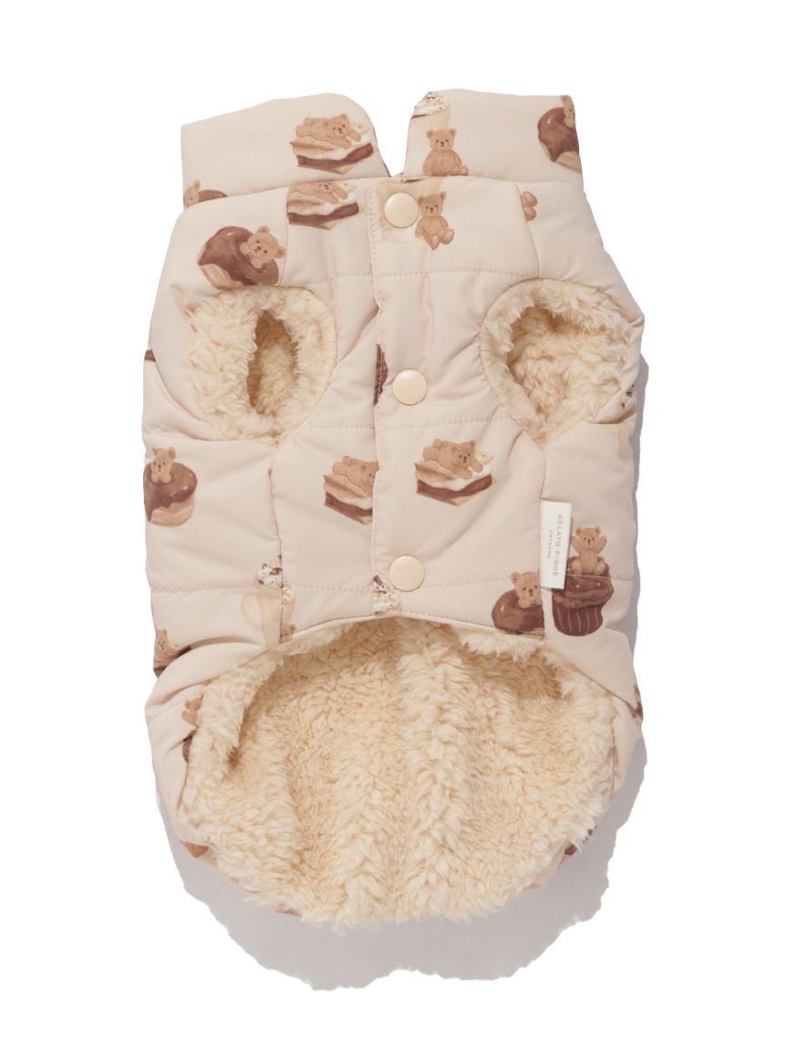 gelato pique（ジェラートピケ）【CAT&DOG】【販路限定商品】中綿ベスト｜全3色