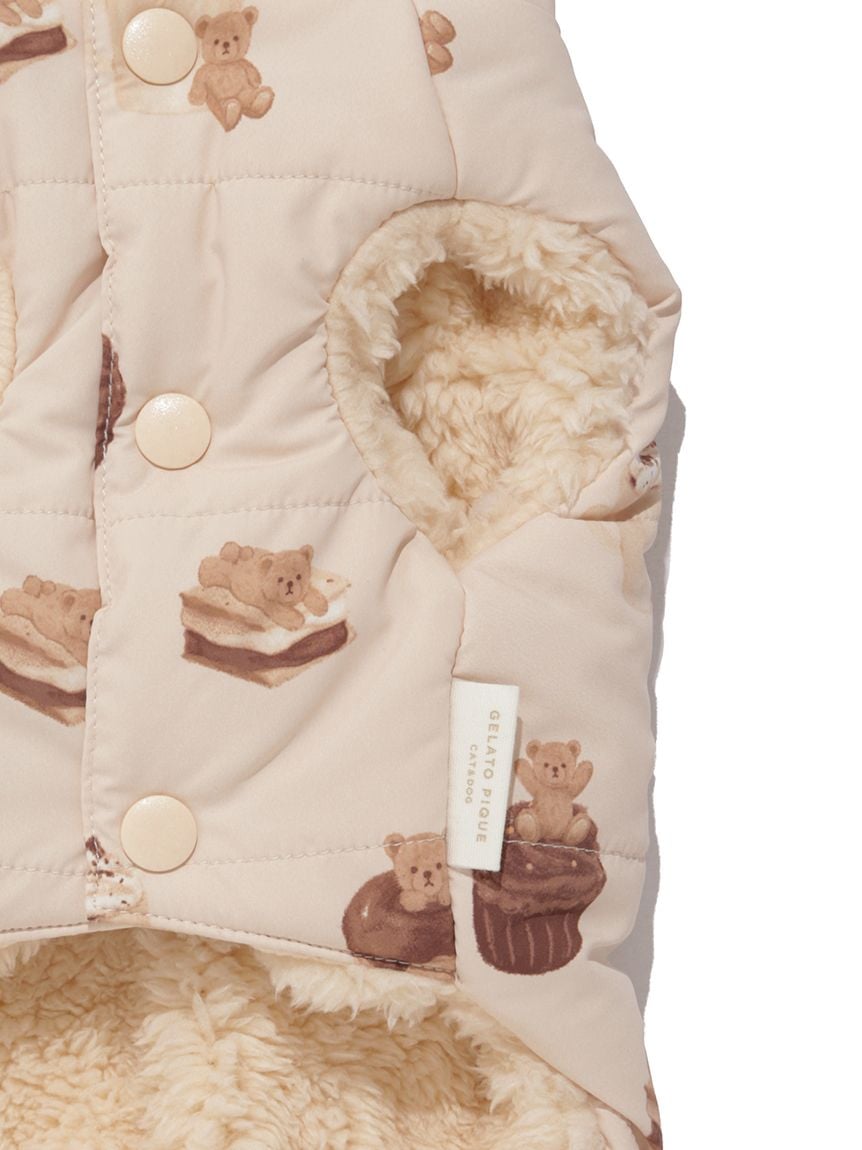 gelato pique（ジェラートピケ）【CAT&DOG】【販路限定商品】中綿ベスト｜全3色
