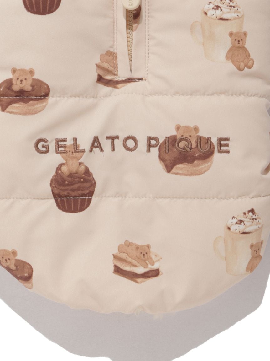 gelato pique（ジェラートピケ）【CAT&DOG】【販路限定商品】中綿ベスト｜全3色