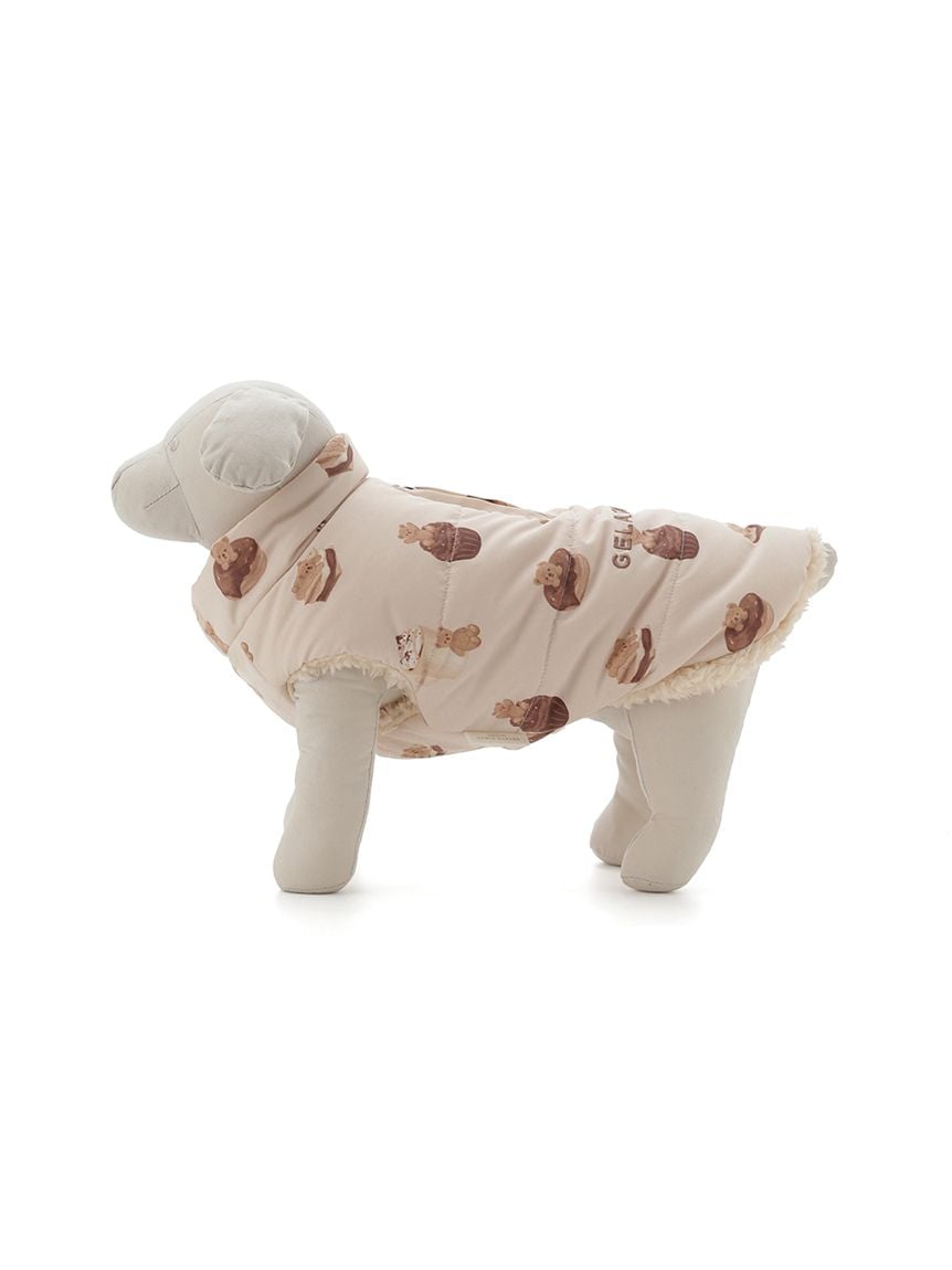 gelato pique（ジェラートピケ）【CAT&DOG】【販路限定商品】中綿ベスト｜全3色