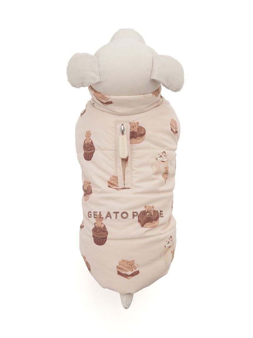 gelato pique（ジェラートピケ）【CAT&DOG】【販路限定商品】中綿ベスト｜全3色