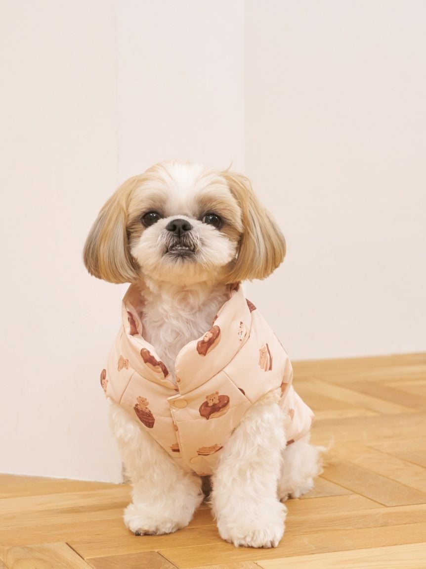 gelato pique（ジェラートピケ）【CAT&DOG】【販路限定商品】中綿ベスト ラージサイズ｜全3色