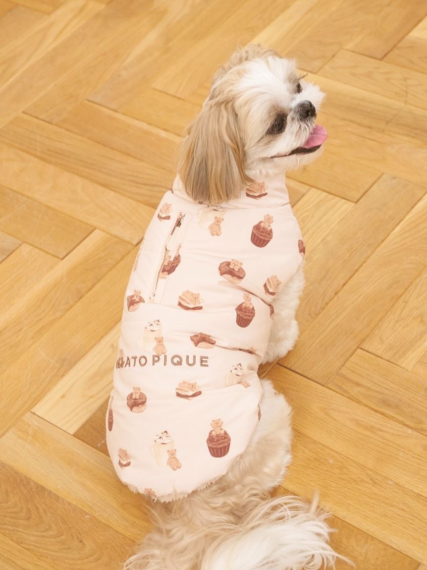 gelato pique（ジェラートピケ）【CAT&DOG】【販路限定商品】中綿ベスト ラージサイズ｜全3色