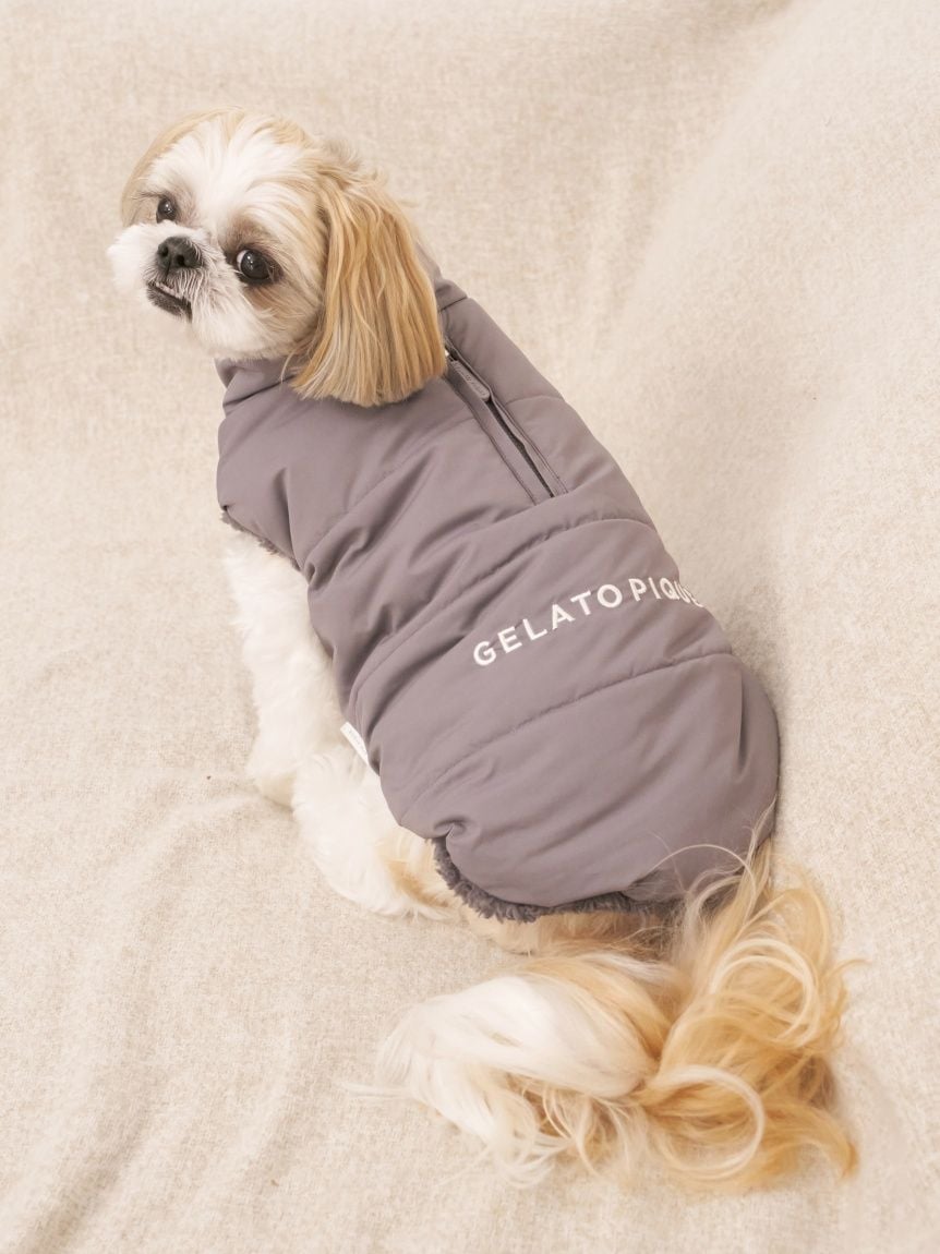 gelato pique（ジェラートピケ）【CAT&DOG】【販路限定商品】中綿ベスト ラージサイズ｜全3色