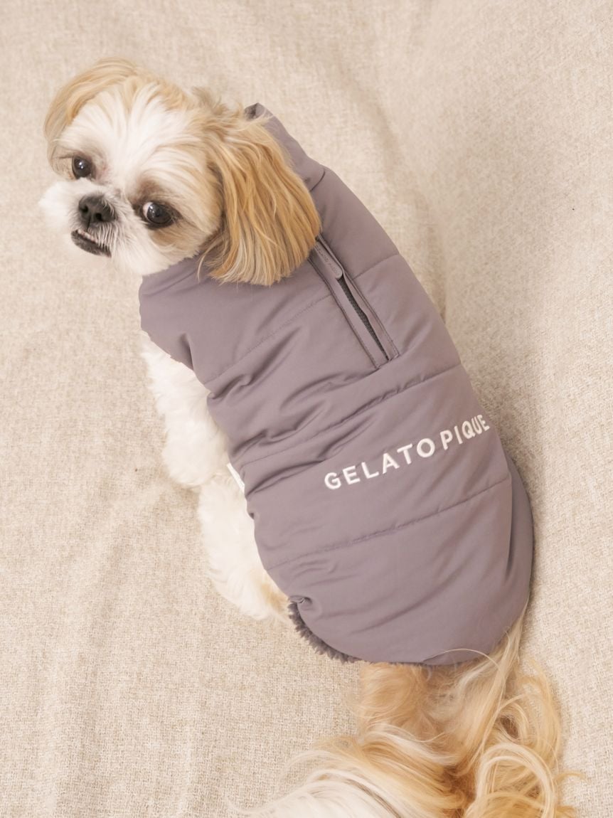 gelato pique（ジェラートピケ）【CAT&DOG】【販路限定商品】中綿ベスト ラージサイズ｜全3色