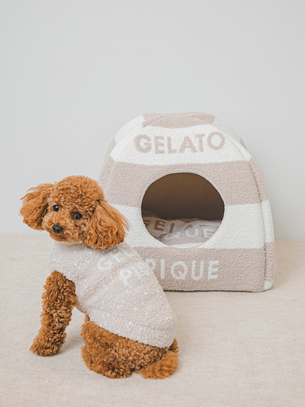 gelato pique（ジェラートピケ）【CAT&DOG】【販路限定商品】ベビモコネッププルオーバー｜全4色