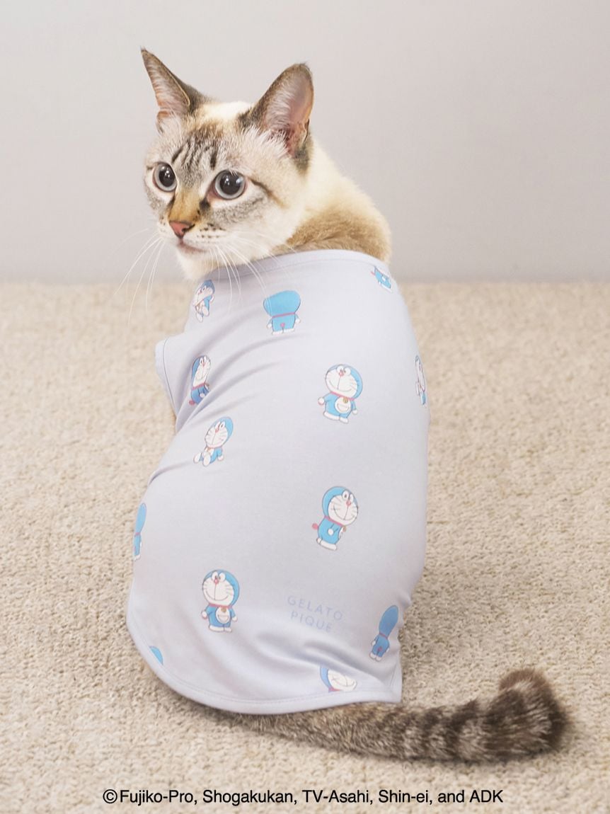 gelato pique（ジェラートピケ）【CAT&DOG】【販路限定商品】【ドラえもん】総柄プルオーバー