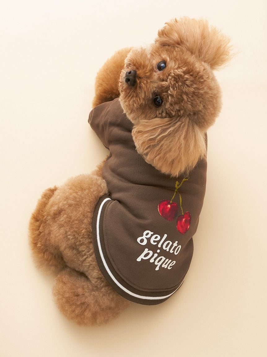gelato pique(ジェラートピケ)【CAT&DOG】【販路限定商品】チェリー柄裏毛|全2色