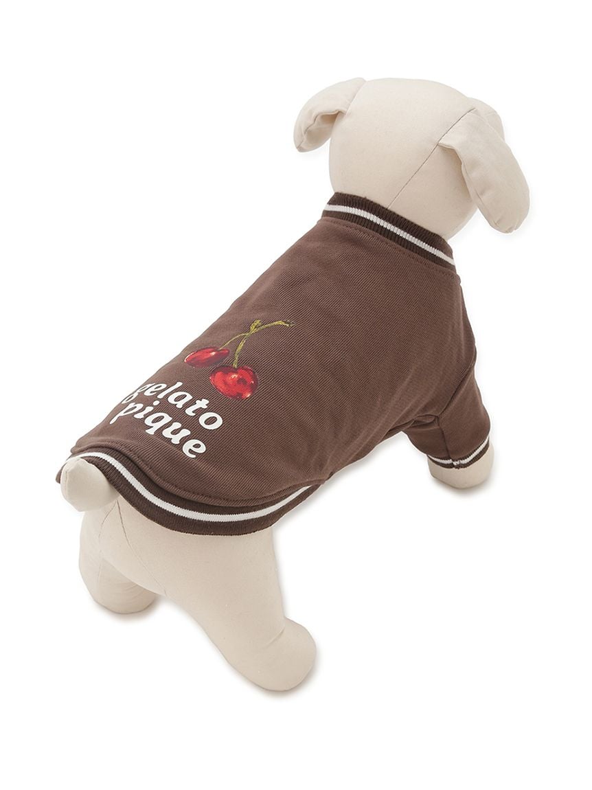 gelato pique(ジェラートピケ)【CAT&DOG】【販路限定商品】チェリー柄裏毛|全2色
