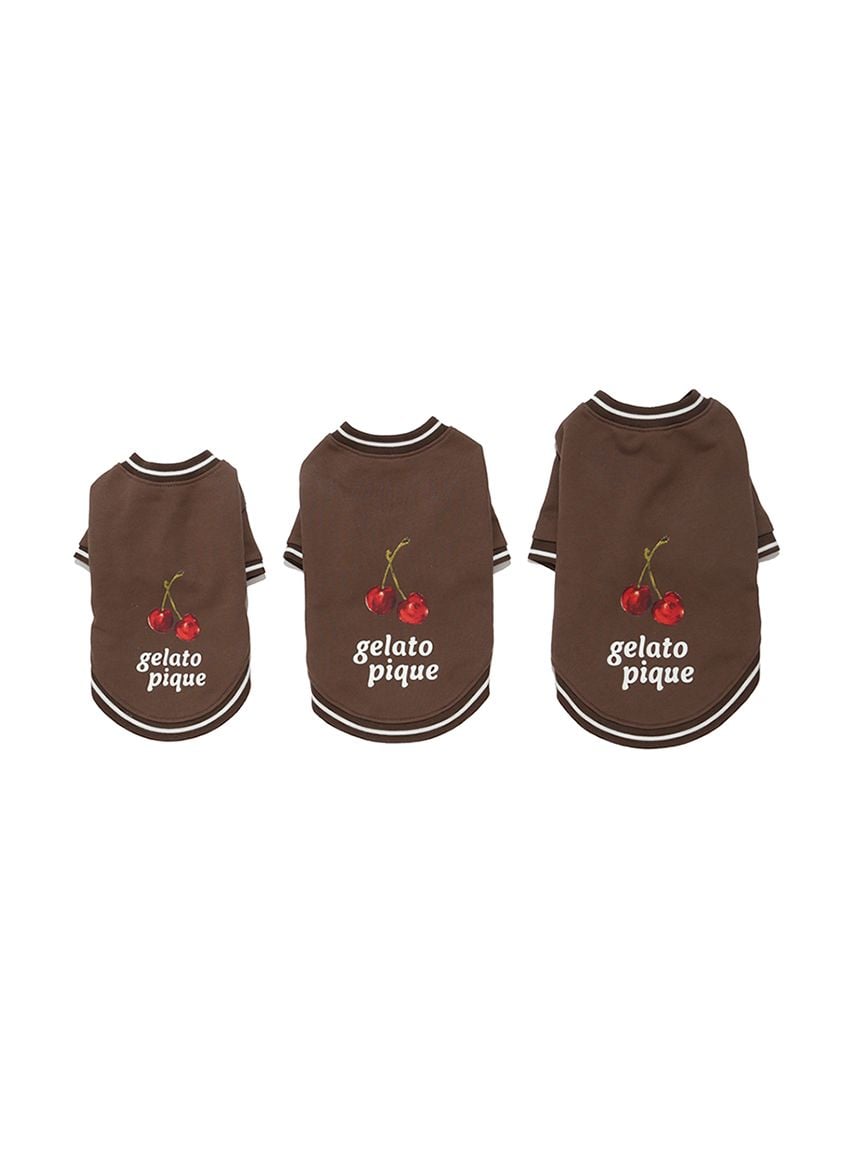 gelato pique(ジェラートピケ)【CAT&DOG】【販路限定商品】チェリー柄裏毛|全2色