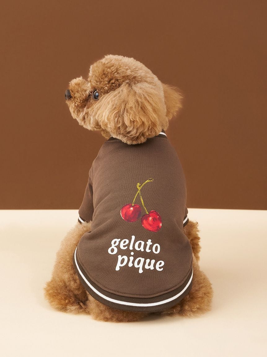 gelato pique(ジェラートピケ)【CAT&DOG】【販路限定商品】チェリー柄裏毛|全2色