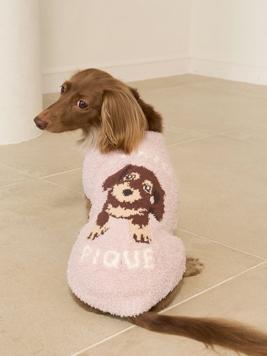 gelato pique（ジェラートピケ）【CAT&DOG】【販路限定商品】ベビモコダックスフンドジャガードプルオーバー｜全2色