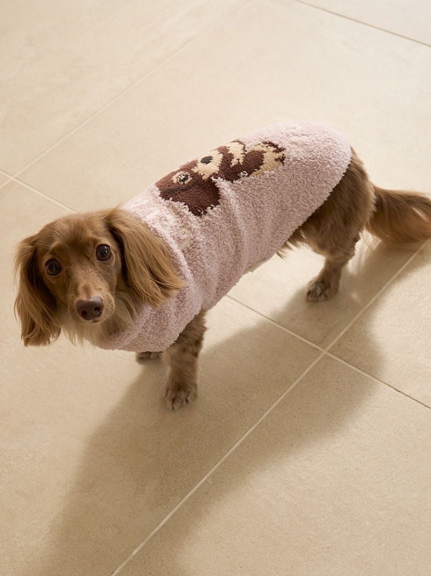 gelato pique（ジェラートピケ）【CAT&DOG】【販路限定商品】ベビモコダックスフンドジャガードプルオーバー｜全2色