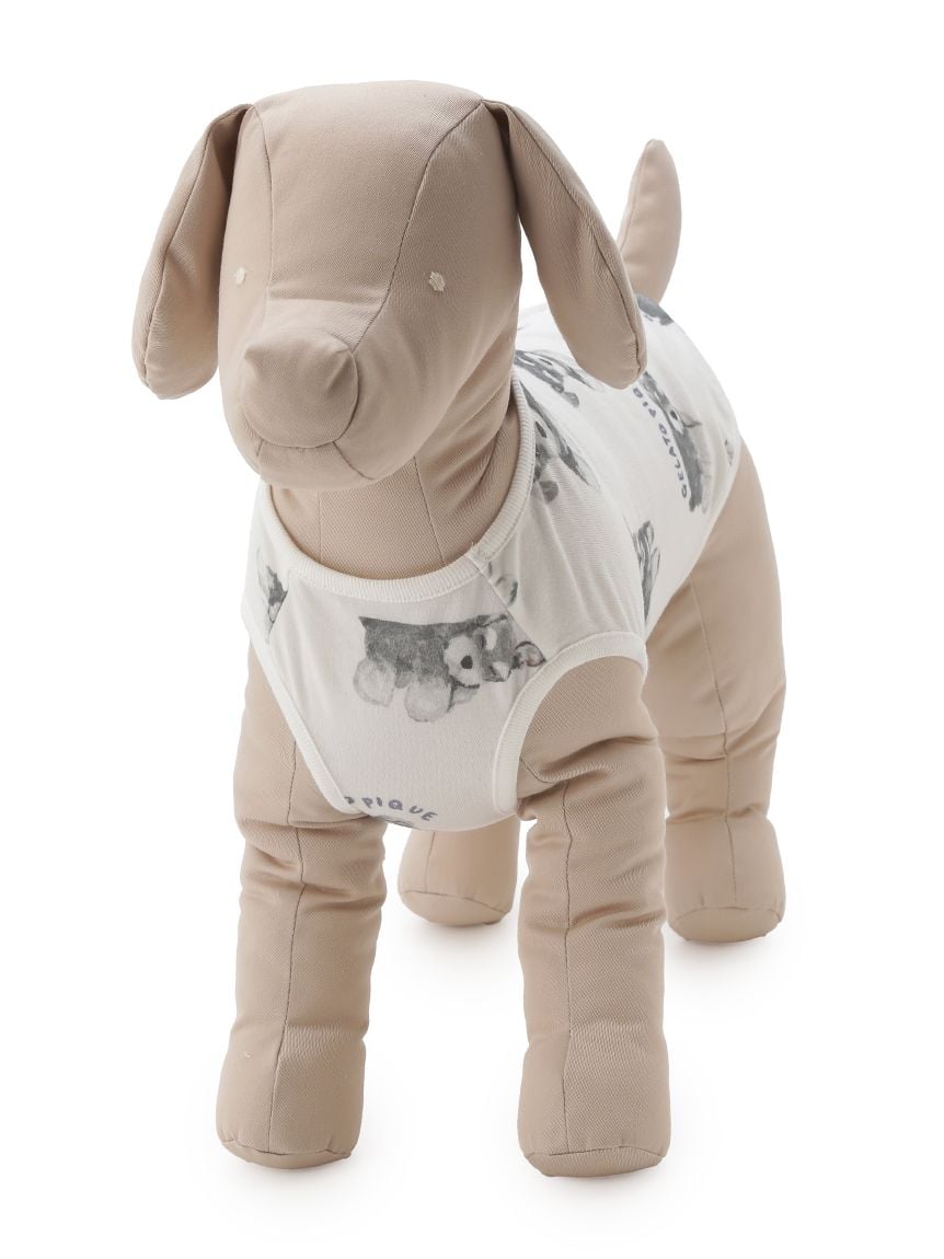 gelato pique（ジェラートピケ）【CAT&DOG】【販路限定商品】シュナウザー柄カットソープルオーバー｜全2色