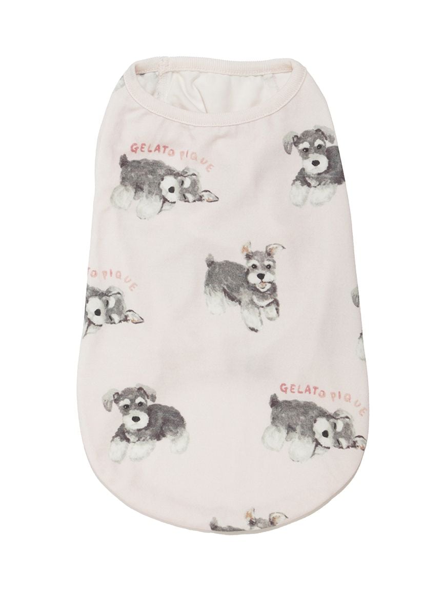 gelato pique（ジェラートピケ）【CAT&DOG】【販路限定商品】シュナウザー柄カットソープルオーバー｜全2色