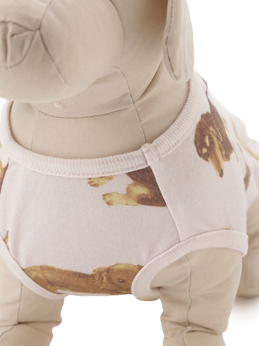 gelato pique（ジェラートピケ）【CAT&DOG】【販路限定商品】ダックスフンド柄カットソープルオーバー｜全2色