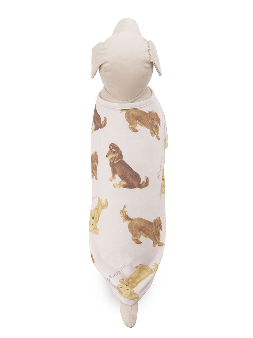 gelato pique（ジェラートピケ）【CAT&DOG】【販路限定商品】ダックスフンド柄カットソープルオーバー｜全2色