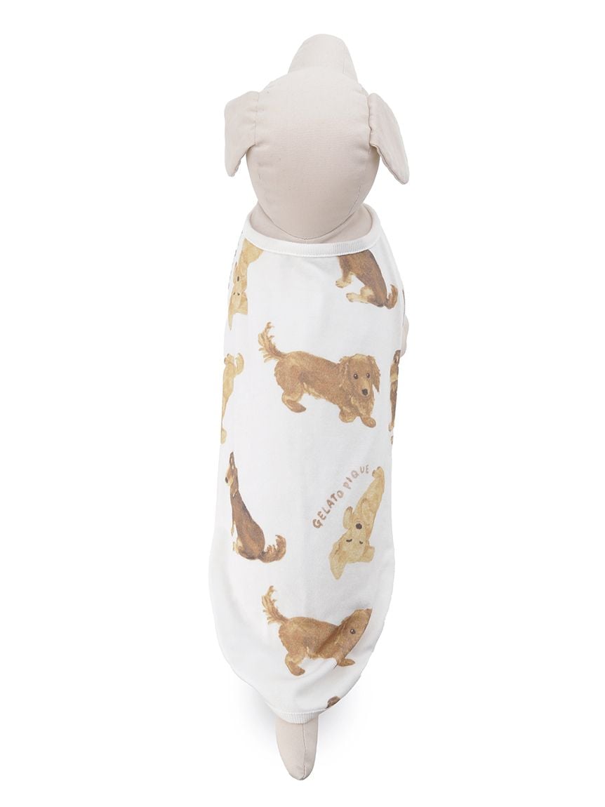gelato pique（ジェラートピケ）【CAT&DOG】【販路限定商品】ダックスフンド柄カットソープルオーバー｜全2色