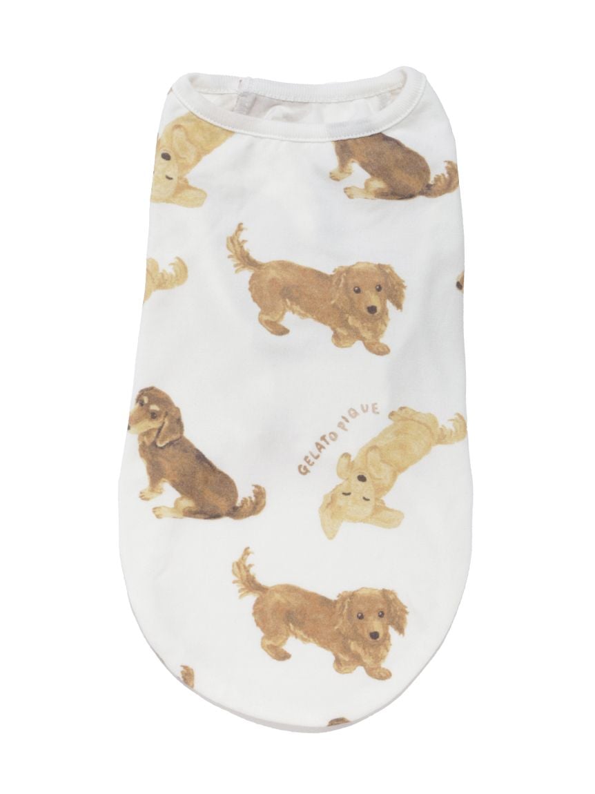gelato pique（ジェラートピケ）【CAT&DOG】【販路限定商品】ダックスフンド柄カットソープルオーバー｜全2色
