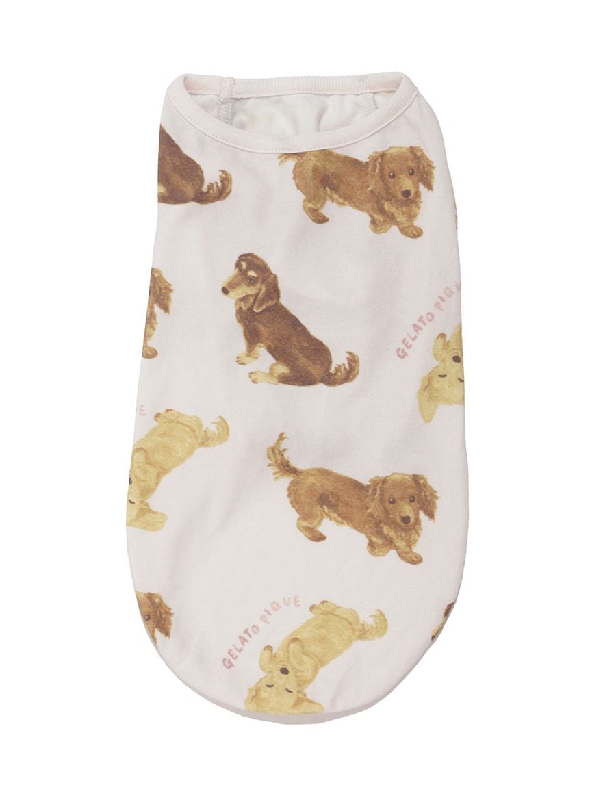 gelato pique（ジェラートピケ）【CAT&DOG】【販路限定商品】ダックスフンド柄カットソープルオーバー｜全2色