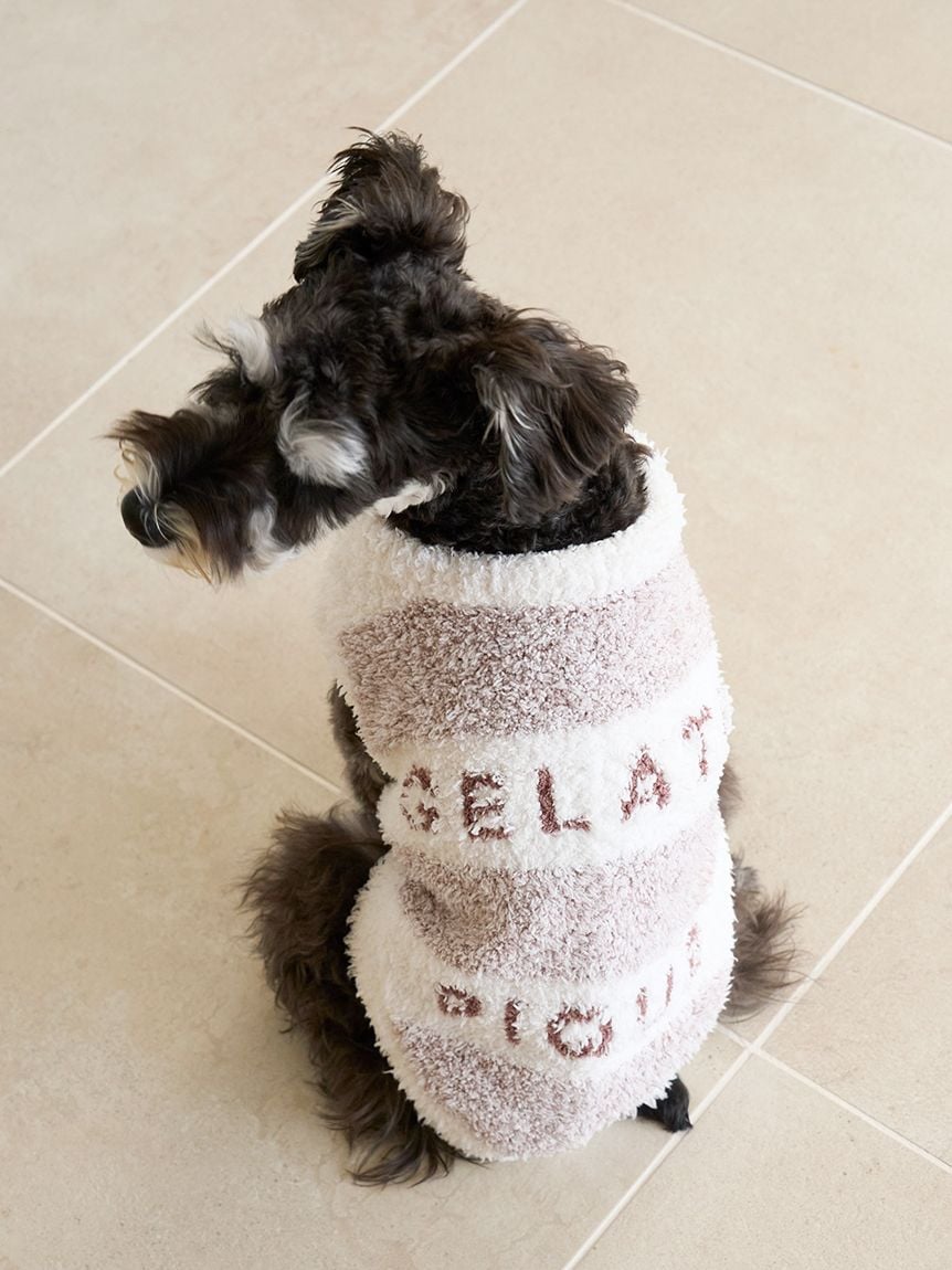 gelato pique(ジェラートピケ)【CAT&DOG】【販路限定商品】ジェラートメランジ2ボーダープルオーバー ラージサイズ|全3色