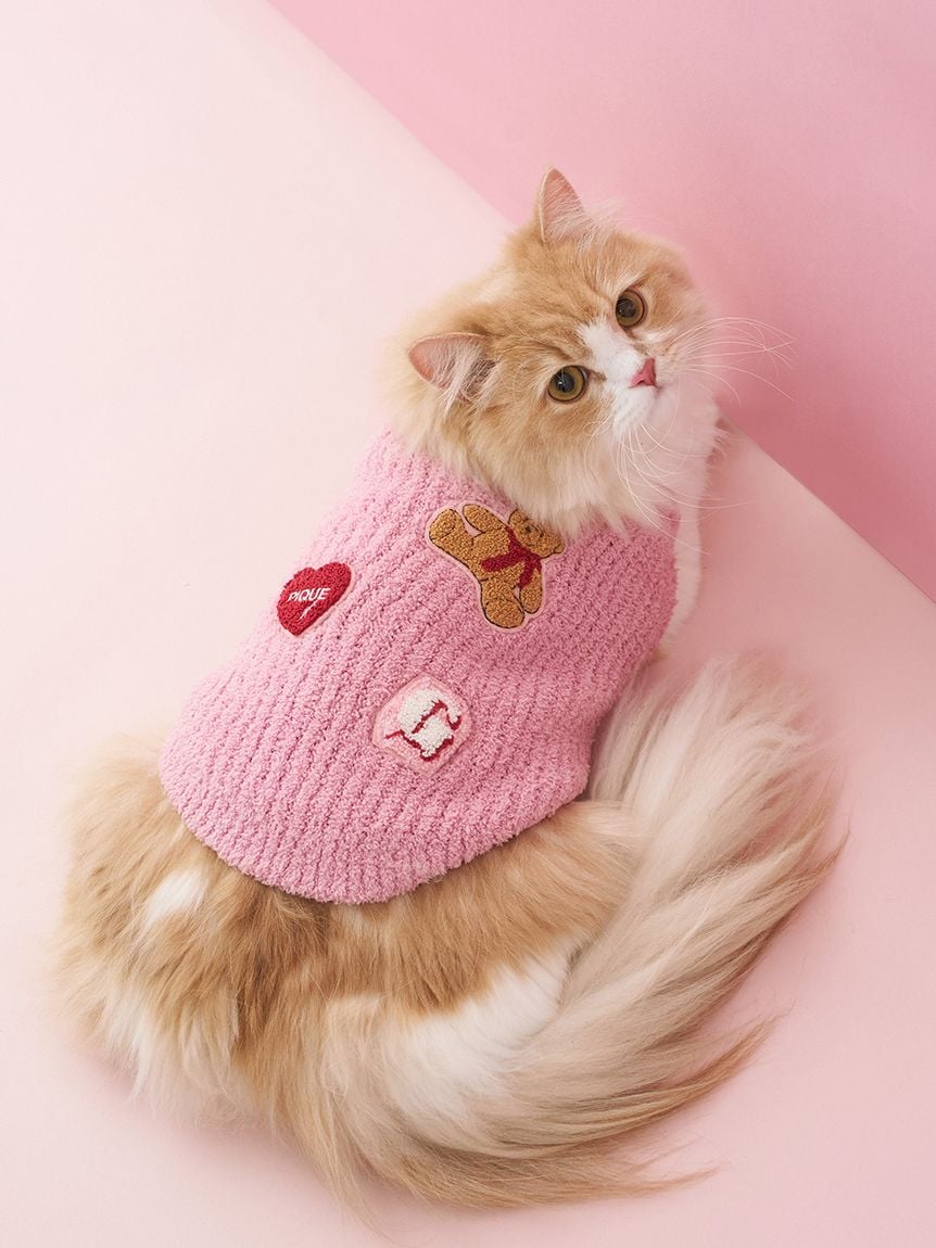 gelato pique（ジェラートピケ）【CAT&DOG】【販路限定商品】ベビモコベアサガラ刺繍プルオーバー｜全3色