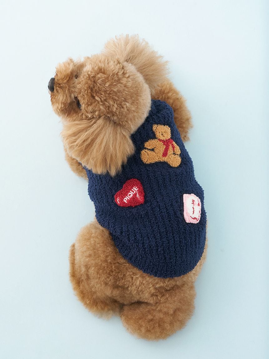 gelato pique（ジェラートピケ）【CAT&DOG】【販路限定商品】ベビモコベアサガラ刺繍プルオーバー｜全3色