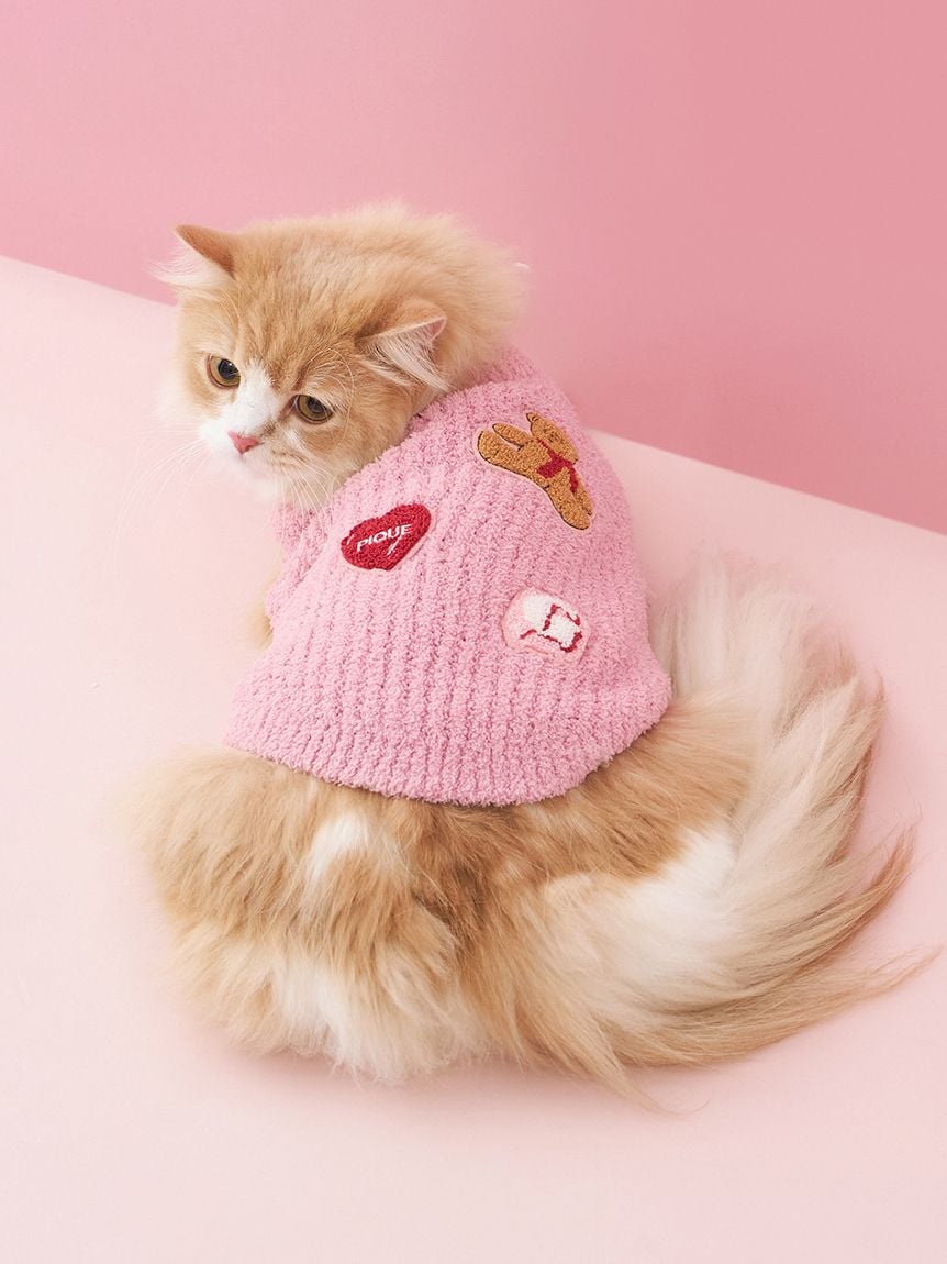 gelato pique（ジェラートピケ）【CAT&DOG】【販路限定商品】ベビモコベアサガラ刺繍プルオーバー｜全3色