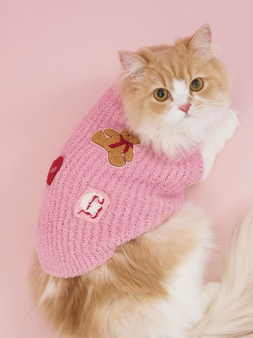 gelato pique（ジェラートピケ）【CAT&DOG】【販路限定商品】ベビモコベアサガラ刺繍プルオーバー｜全3色